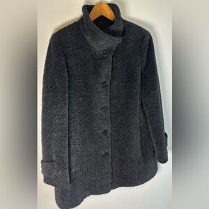Alpaca And Wool funnel neck Coat